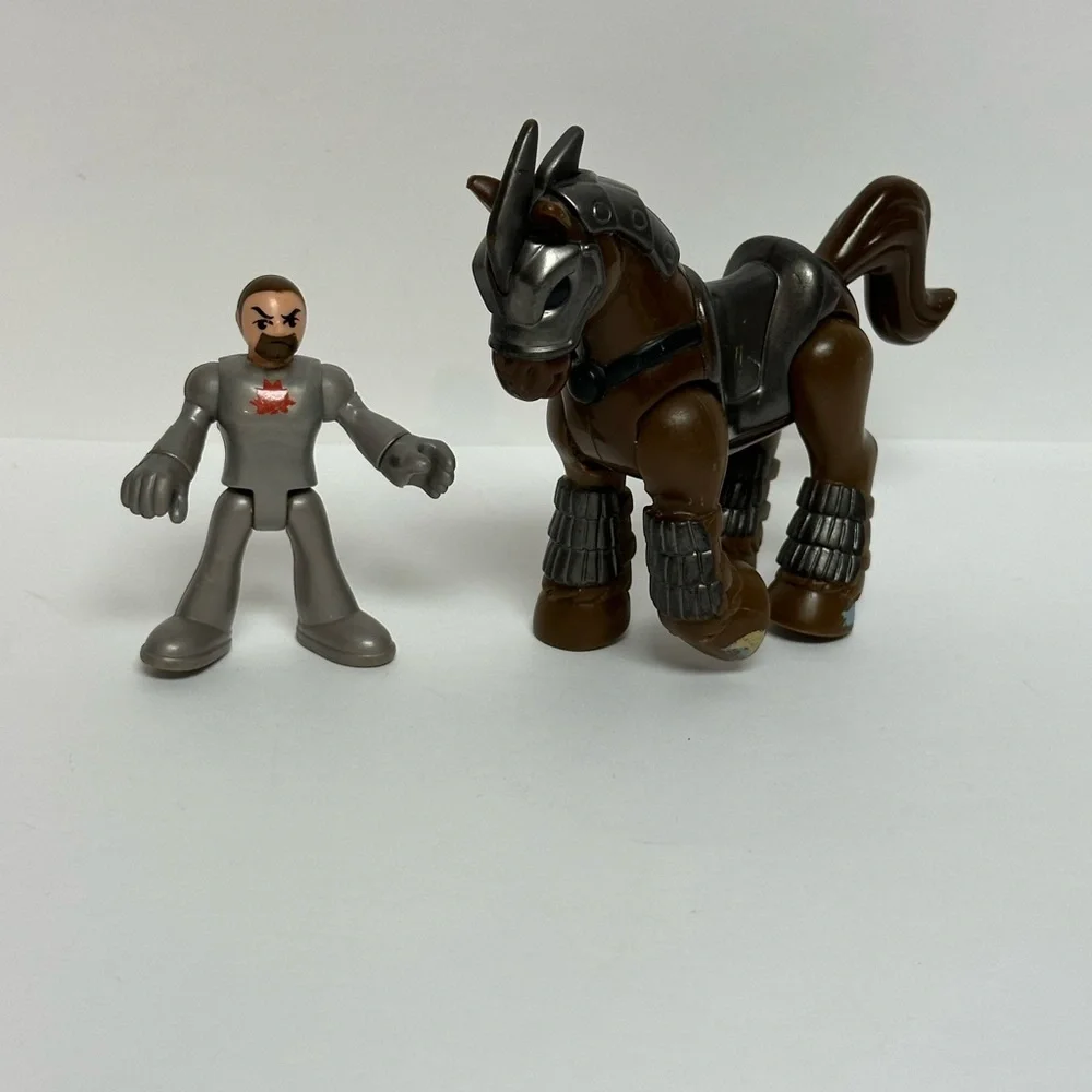 Imaginext SIR ANGUS Knight Armored Horse Figures Fisher Price 2011